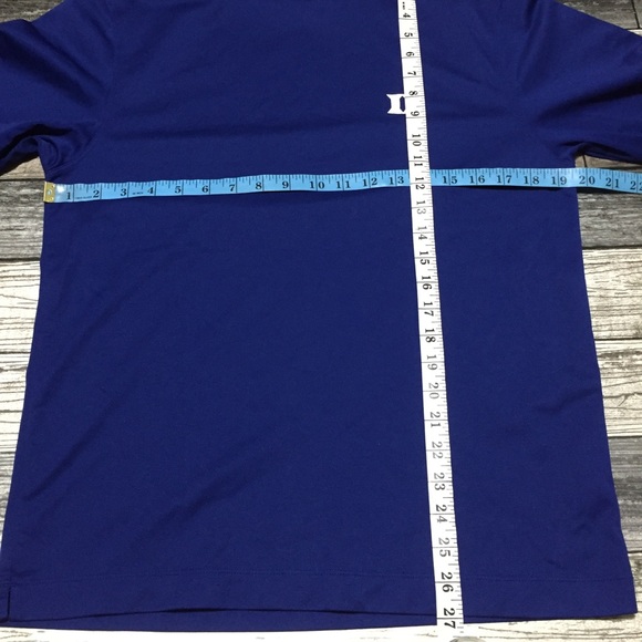 Nike Golf Tour Performance Duke Blue Devils Mock Neck Shirt Men’s S Blue - Picture 2 of 8